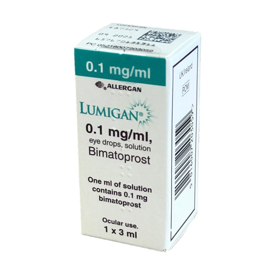 ALLERGAN Lumigan 0.1mg/ml Eye Drops 1 x 3ml