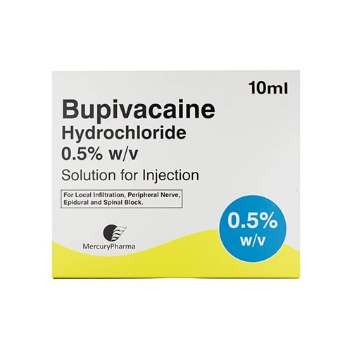 Bupivacaine 0.5% Inj 10 x 10ml
